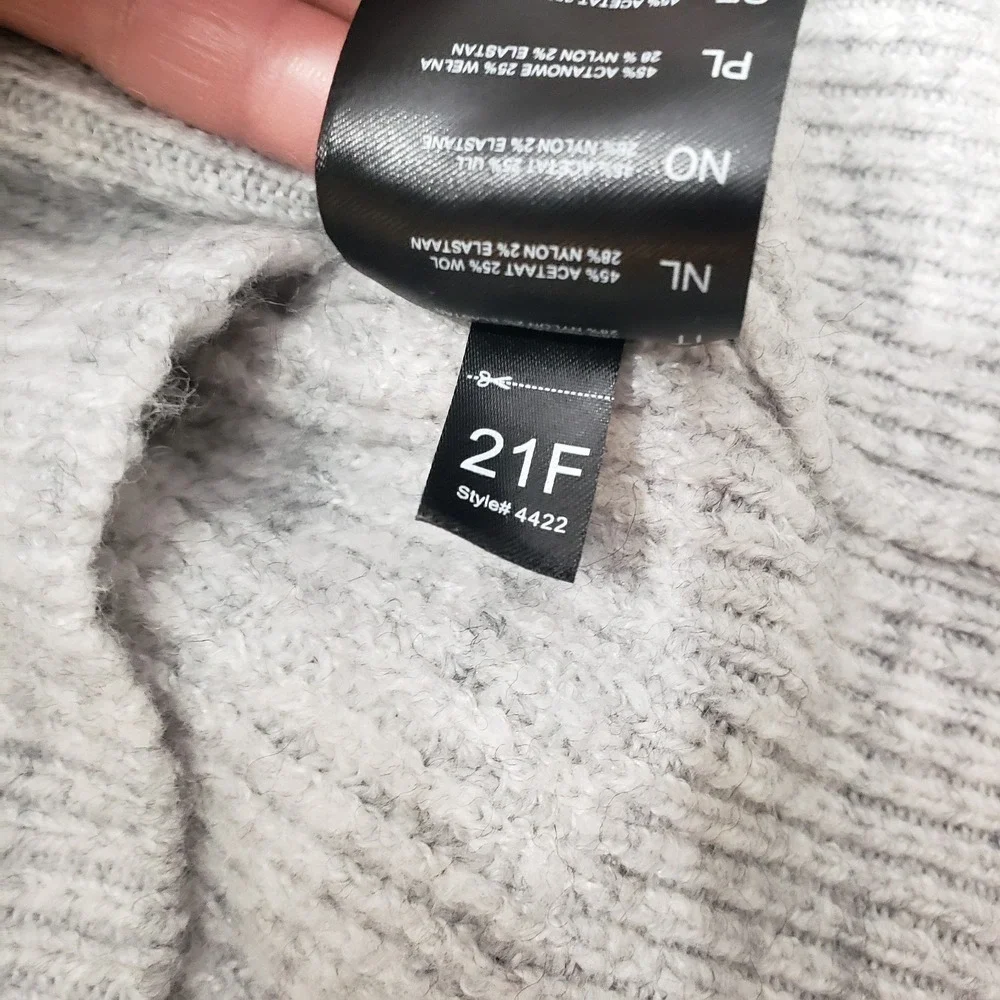 Kuhl Sweater Womens XL Gray‎ Faye Pullover Wool Blend Soft Long Sleeve